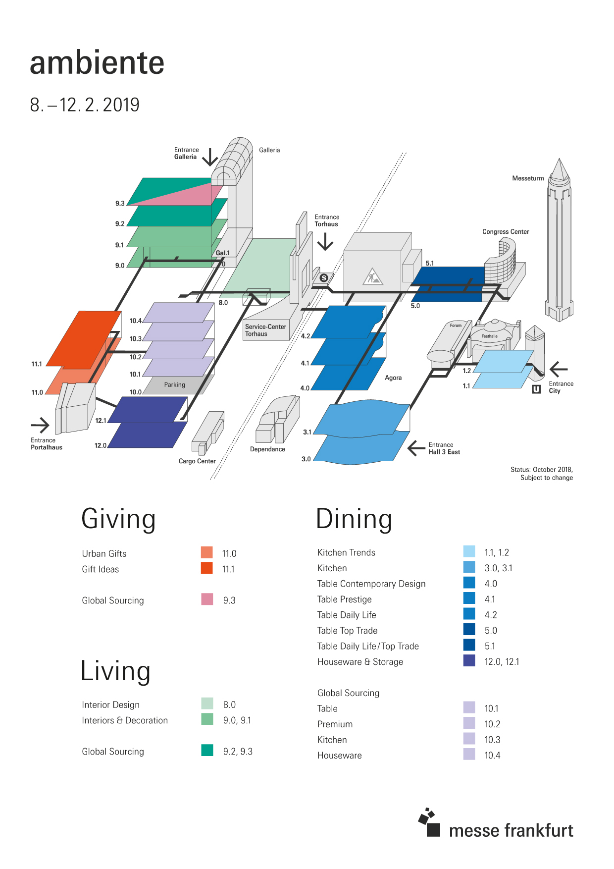 Ground plan Ambiente 2019